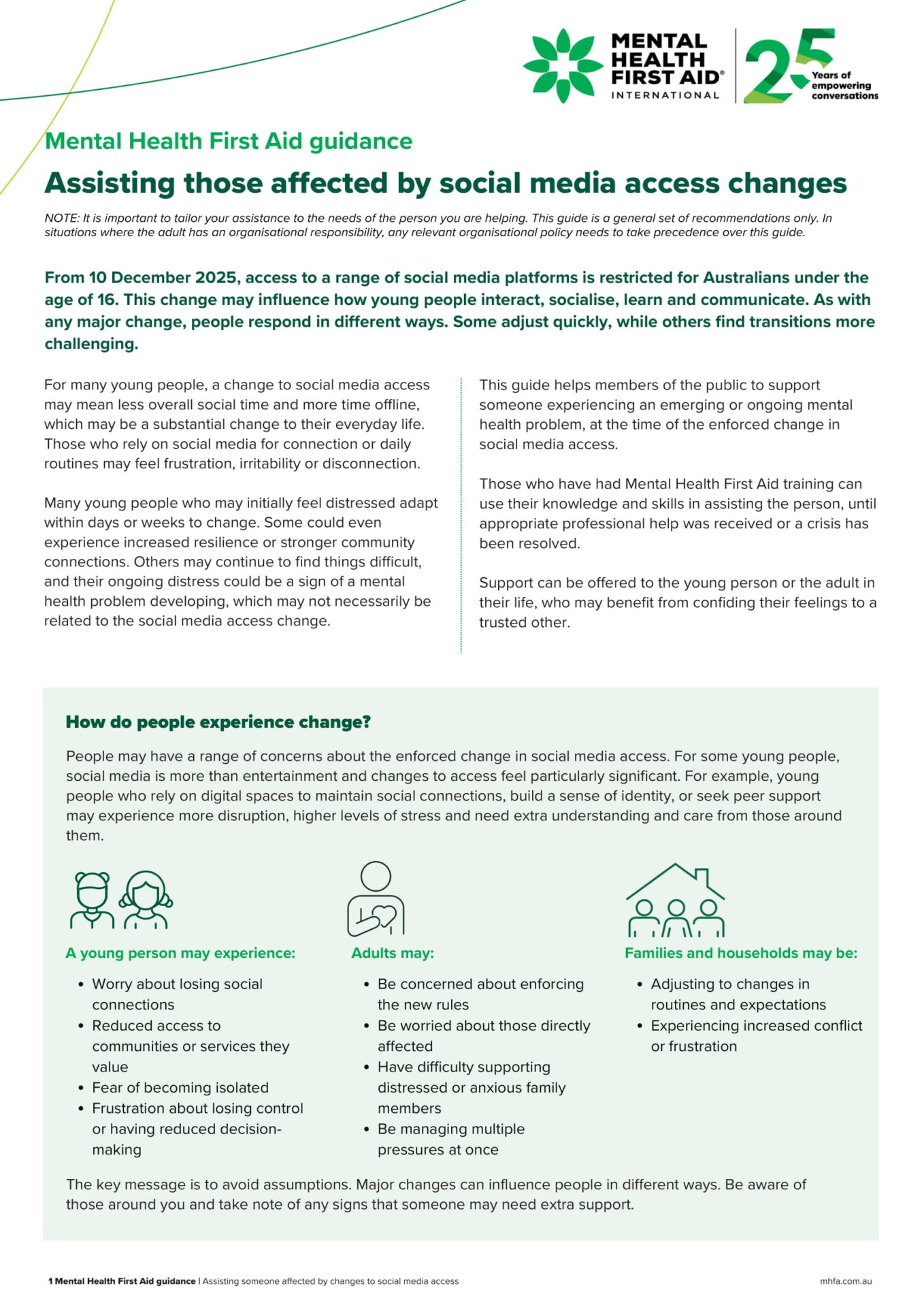 Assisting Those Affected By Social Media Changes 